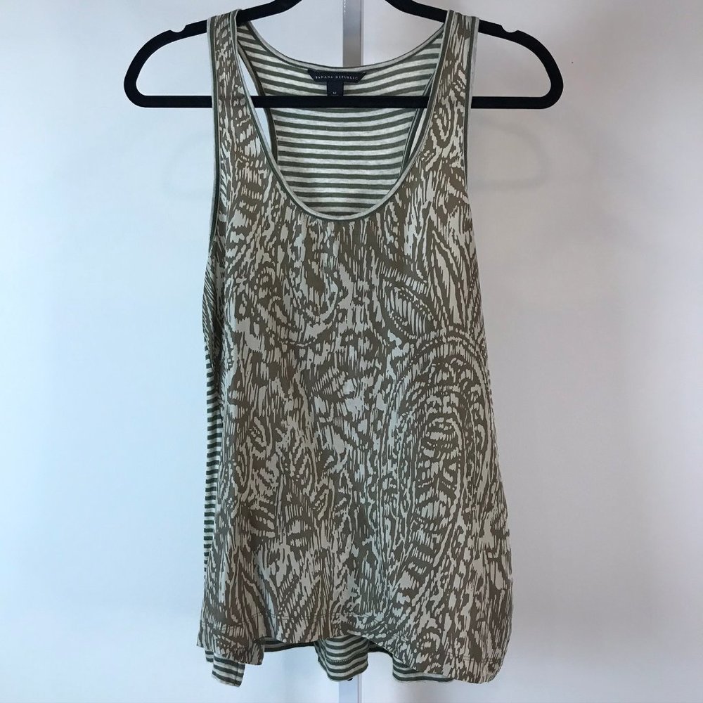 Silk Front Top / tunic M